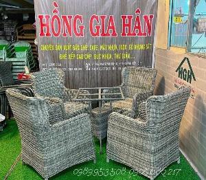 Nội thất mây nhựa sang trọng Hồng Gia Hân M738
