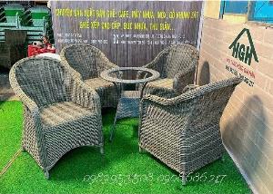 Nội thất mây nhựa sang trọng Hồng Gia Hân M738