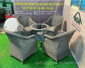 Nội thất mây nhựa sang trọng Hồng Gia Hân M738