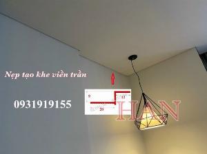 Nẹp V Z nhựa - Nẹp Z trần thạch cao - Nẹp chữ Z viền trần - Nẹp Z tạo khe viền trần trang trí - Nẹp Z nhựa