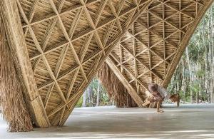 Ốp tre mặt dựng, ốp tre mặt tiền, ốp cây tre ngoài trời có bảo hành 05 năm
