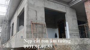 Nẹp tạo chỉ âm tường - Nẹp nhựa cắt ron âm tường dự án Vin Gia Lâm Hà Nội - Nẹp ron nhựa - Nẹp chỉ nước