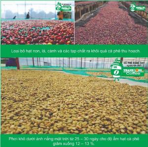 1kg Cà phê Robusta Xay bột rang mộc