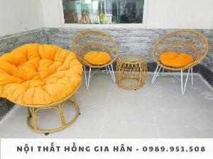 Ghế thư giãn Papasan sang trọng Hồng Gia Hân P83