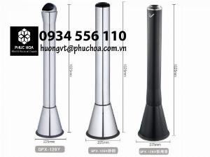 Thùng rác inox có gạt tàn , thùng rác khách sạn cao cấp