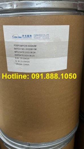 Bán Fosfomycin Sodium, China, 20kg/thùng