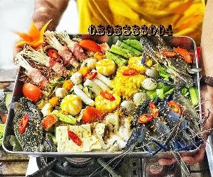 Nồi nấu lẩu khổng lồ- Nồi lẩu khay HT-2023