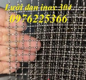 Lưới đan inox 304 ô 1,5cm x 1,5cm