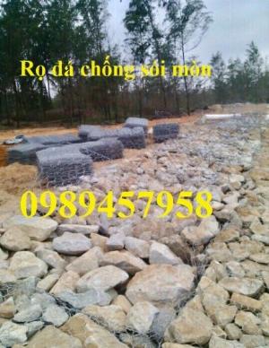 Rọ thép, rọ đá, thảm đá, rọ đá trang trí, rọ đá kè đường, kè sông, rọ đá chống sạt lở