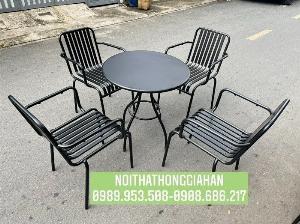 Bàn ghế sắt cực đẹp Hồng Gia Hân G919