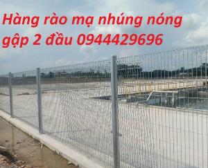 Hàng rào chấn sóng, hàng rào gập 2 đầu lưới hàn D5 50x150.. giao  hàng nhanh