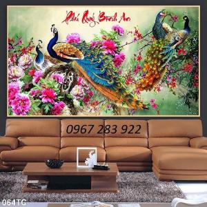2023-10-02 09:19:24  4  Tranh chim công 3d- Tranh phong thuỷ phòng khách 1,200,000