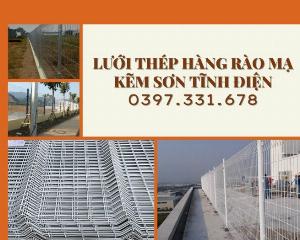 Lưới thép hàng rào mạ kẽm sơn tĩnh điện phi 5 ô 50x200 chấn sóng, gập đầu