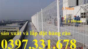 Lưới thép sơn tĩnh điện phi 5 ô 50x150 làm hàng rào, làm chuồng nuôi