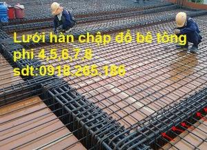 Bán lưới thép hàn đổ bê tông phi 4,5,6,7,8,,... dạng tấm với kích thước theo yêu cầu