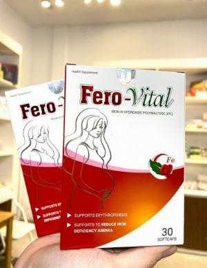 Ferovital  viên bổ sung sắt giúp hỗ trợ cho người thiếu máu