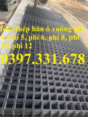 Lưới thép đổ sàn phi 4 ô 250x250; Lưới thép hàn đổ bê tông; Lưới thép hàn đổ phi 5 ô 200x200mm