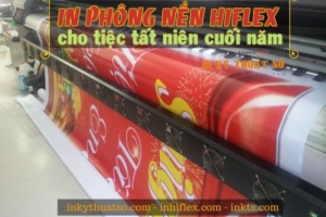 Máy in phun kỹ thuật số khổ lớn - mực dầu - cho chất lượng thành phẩm, màu sắc bạt hiflex sắc nét, đẹp, bền màu trong điều kiện trưng bày ngoài trời