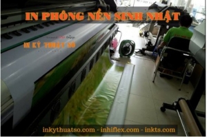 In phông nền sinh nhật