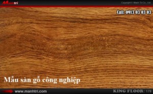 Sàn gỗ công nghiệp King Floor 178, dày 12.3mm, chịu lực, chống cong vênh, kháng nước