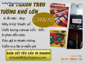 Tranh canvas mẫu tranh phong cách châu Âu được khách hàng đặt in tại In Kỹ Thuật Số