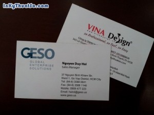 In name card dập nổi logo công ty