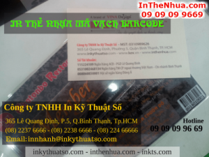 In thẻ nhựa mã vạch barcode