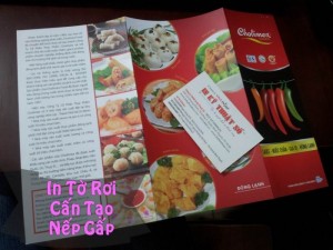 In tờ rơi cấn tạo nếp gấp