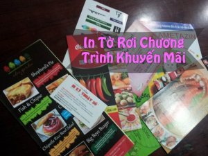 In tờ rơi chương trình khuyến mãi