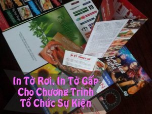 In tờ rơi, tờ gấp cho chương trình tổ chức sự kiện