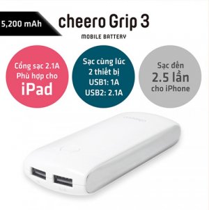 Cheero Grip3 - 5200 mAh