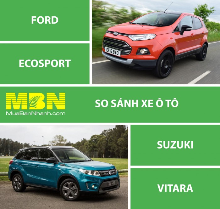 So Sánh Suzuki Vitara Và Ford Ecosport