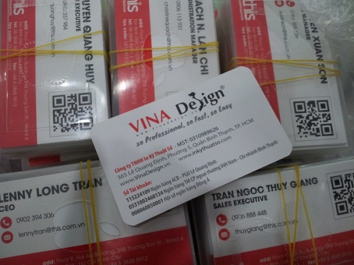 Mẫu visit card qr code