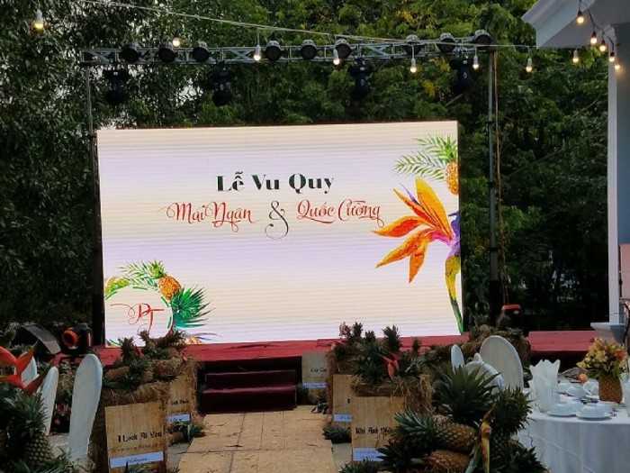 Báo giá thuê màn hình Led sân khấu tiệc cưới - màn hình Led đám cưới TPHCM