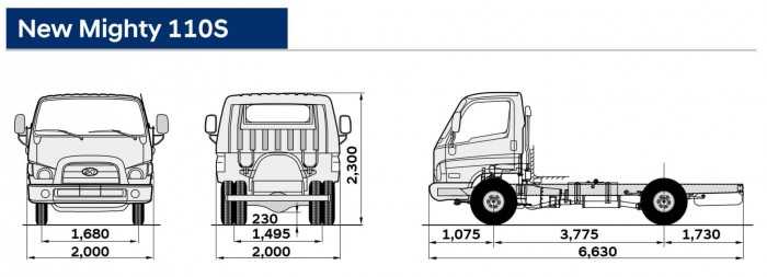 Thông số kỹ thuật xe tải Hyundai 110s