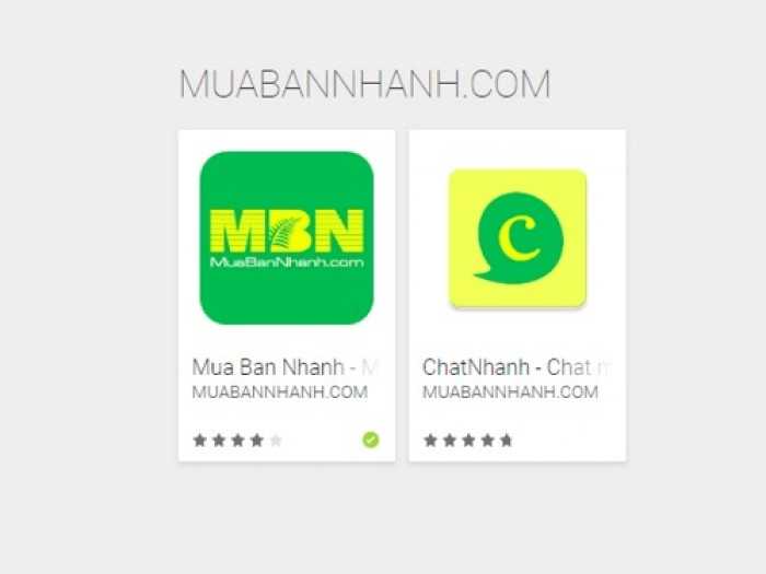 Các ứng dụng trên MuaBanNhanh