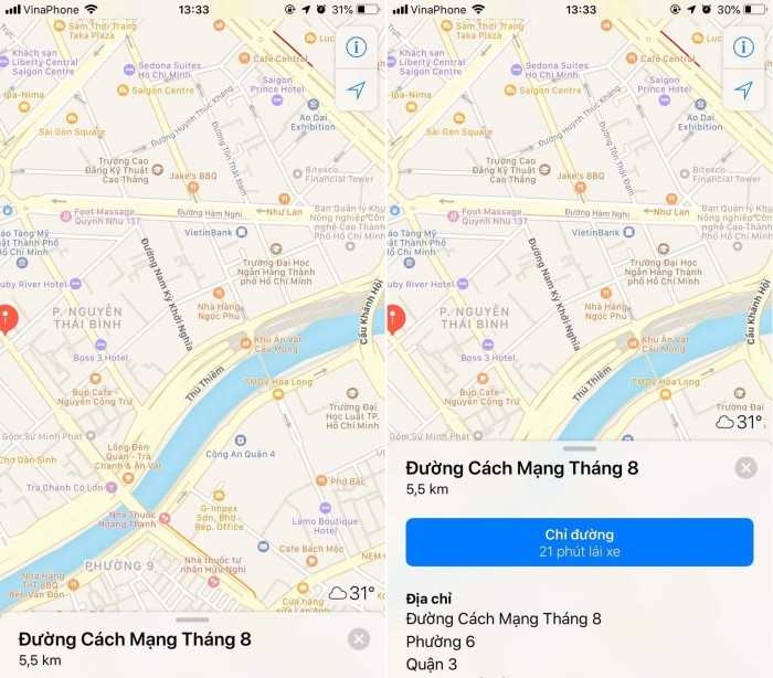 MẸO HAY: xem thông tin kẹt xe Online dễ dàng chỉ bằng ứng dụng Apple Maps - 2