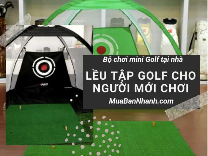 Lều (lòng) tập Golf di động, bộ mini Golf tại nhà, thảm tập Golf và lều tập Golf cho người mới chơi trên MuaBanNhanh
