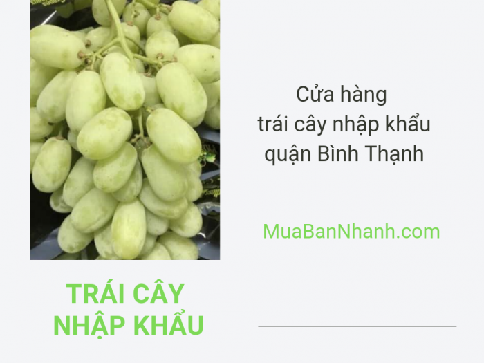 Cửa hàng trái cây nhập khẩu quận Bình Thạnh