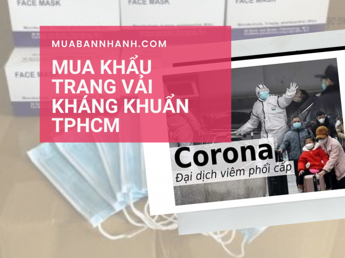 Mua khẩu trang vải kháng khuẩn TPHCM - Báo giá sỉ, lẻ khẩu trang y tế bằng vải, 3 lớp, có lọc kháng khuẩn