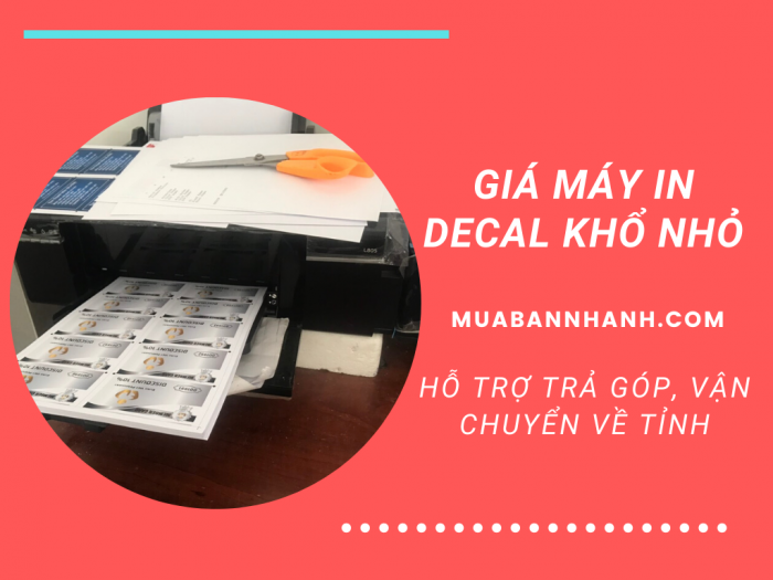 Giá máy in Decal khổ nhỏ vận chuyển về tỉnh, hỗ trợ trả góp hàng tháng từ công ty bán máy in TPHCM