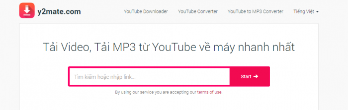 Y2mate - Download online video trên Youtube