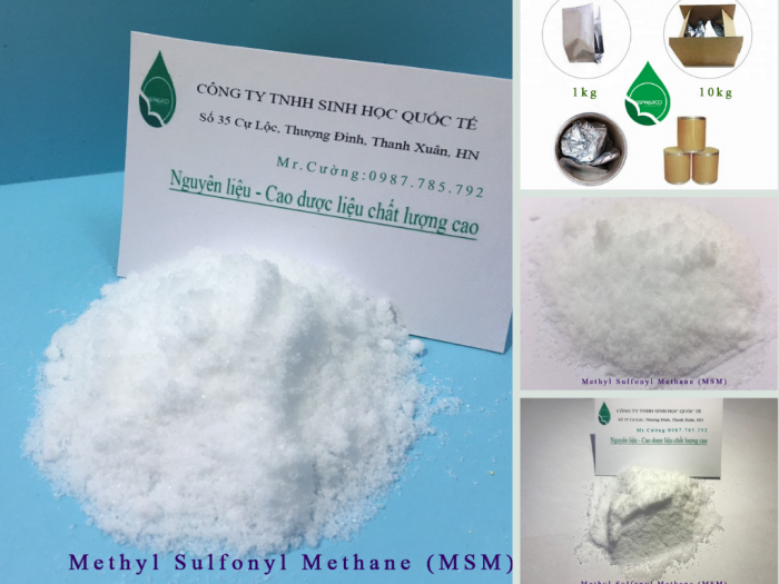 Methyl Sulfonyl Methane là gì? Nguyên liệu ngành dược và TPCN bột MSM mua ở đâu?