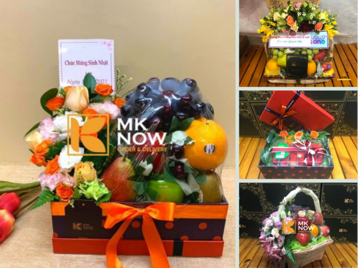 Trái cây tặng sinh nhật - Giỏ trái cây, hộp quà hoa tươi làm quà tặng TPHCM