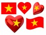 In Sticker Cờ Đỏ Sao Vàng Dán Mặt