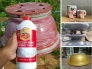 Mua sơn chậu kiểng, chậu cảnh xi măng phối màu giả đá xám, nhũ vàng, đồng, đen, trắng, đỏ truyền thống