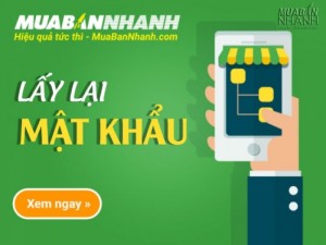 Quy trình lấy lại mật khẩu trên MuaBanNhanh.com