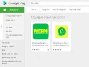 Các ứng dụng dành cho Android trên MuaBanNhanh