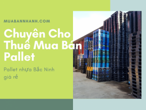Giá pallet nhựa cũ tại Bắc Ninh - Công ty cho thuê mua bán pallet phục vụ khu công nghiệp