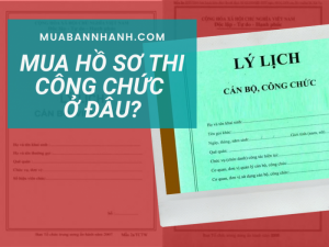 Mua hồ sơ thi công chức ở đâu? Bán buôn, bán lẻ từ nhà in offset bộ hồ sơ công nhân viên chức tại Hà Nội